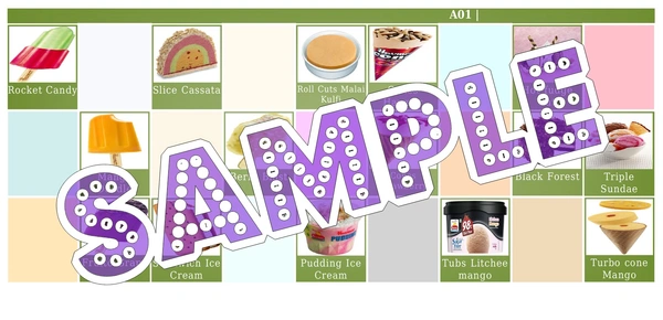 perty Icecream theme Tambola Housie (list59_2) - 18