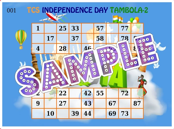 perty Independence Day theme Tambola Housie (list1126_1) - 16