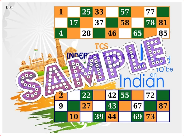 perty Independence Day theme Tambola Housie (list1126_4) - 16