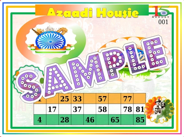 perty Independence Day theme Tambola Housie (list2925_1) - 48