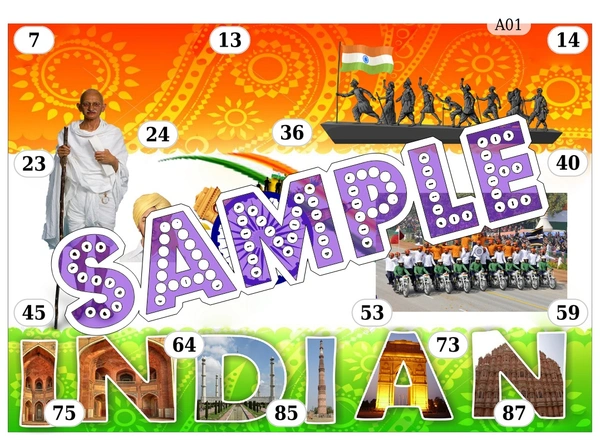 perty India theme Tambola Housie (list1327_1) - 48