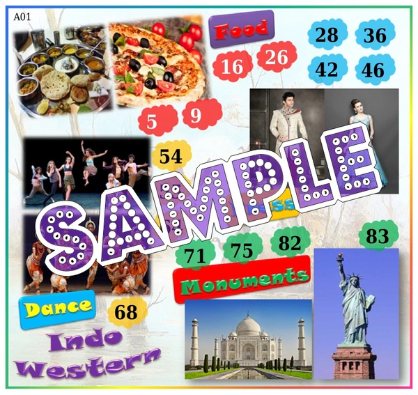 perty Indo Western theme Tambola Housie (list767_1) - 12
