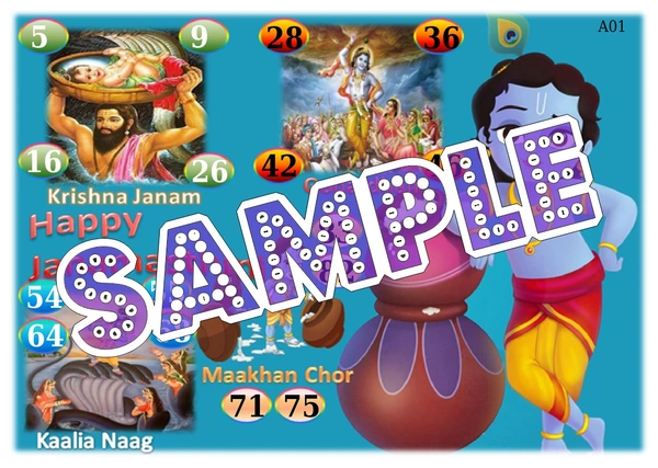 perty Janmashtami theme Tambola Housie (list345_4) - 48