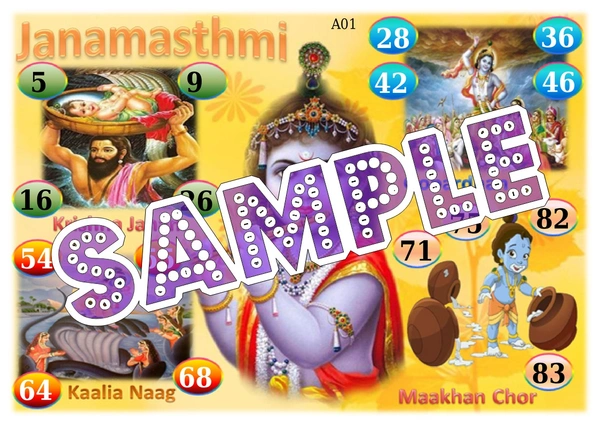 perty Janmashtami theme Tambola Housie (list346_3) - 16