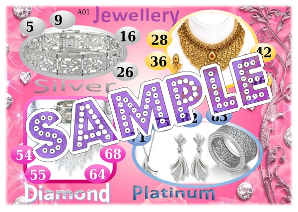 perty Jewellery theme Tambola Housie (list387_4) - 24