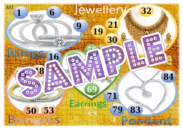 perty Jewellery theme Tambola Housie (list388_2) - 48