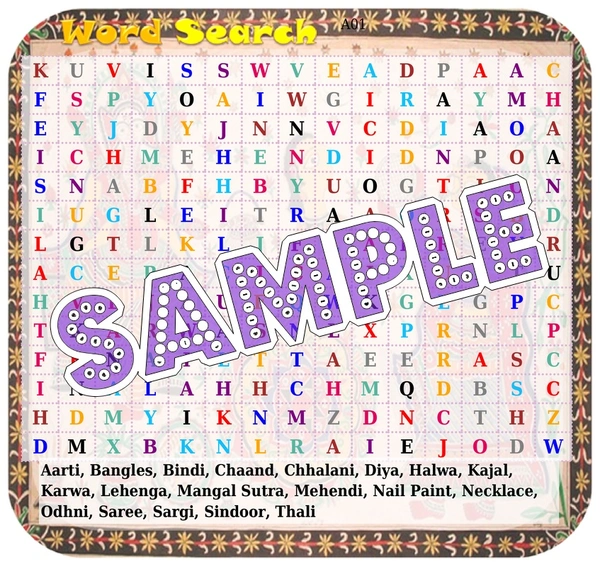 perty Karwachauth theme Paper Games (list1572_1) - 12