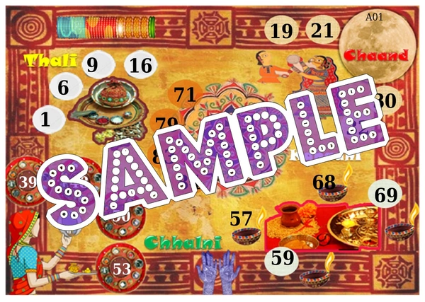 perty Karwachauth theme Tambola Housie (list145_4) - 48