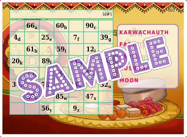 perty Karwachauth theme Tambola Housie (list1474_1) - 24