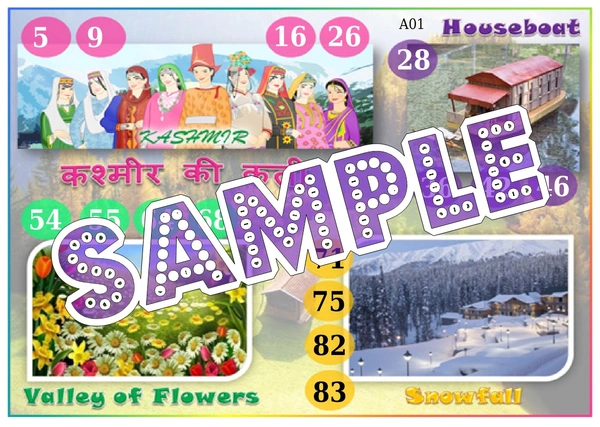 perty Kashmir theme Tambola Housie (list2518_2) - 16