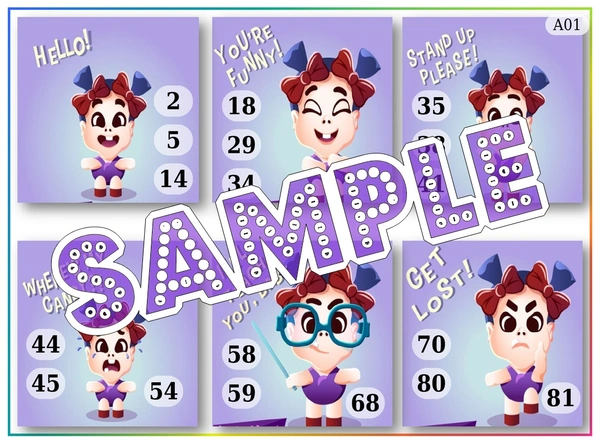 perty Kids theme Tambola Housie (list2229_1) - 24