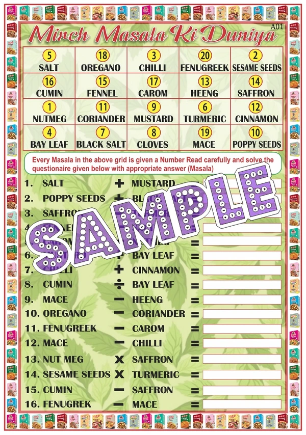perty Kitchen theme Paper Games (list3547_1) - 24