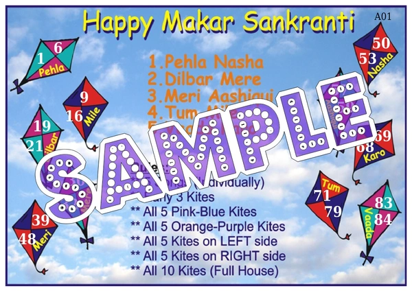 perty Kite theme Tambola Housie (list160_4) - 48
