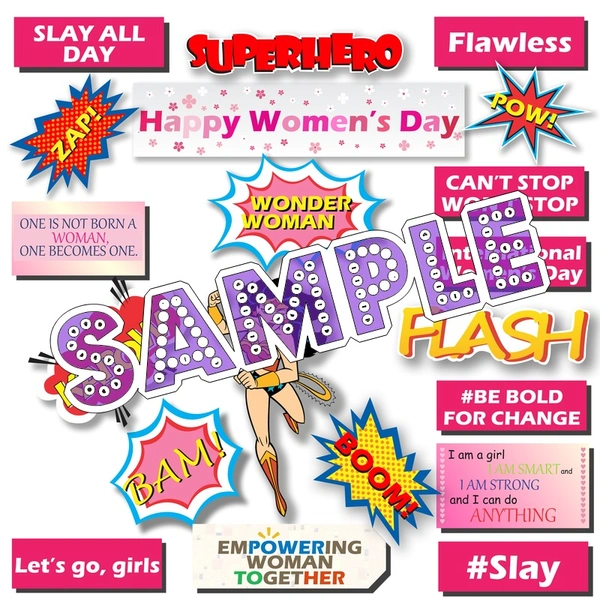perty Ladies theme Props (list1849) - 8.9 x 5.9