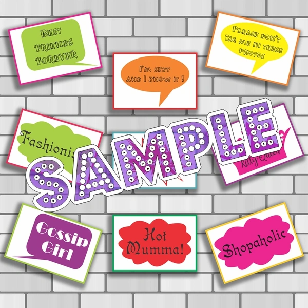 perty Ladies theme Props (list1892) - 6 x 4.4