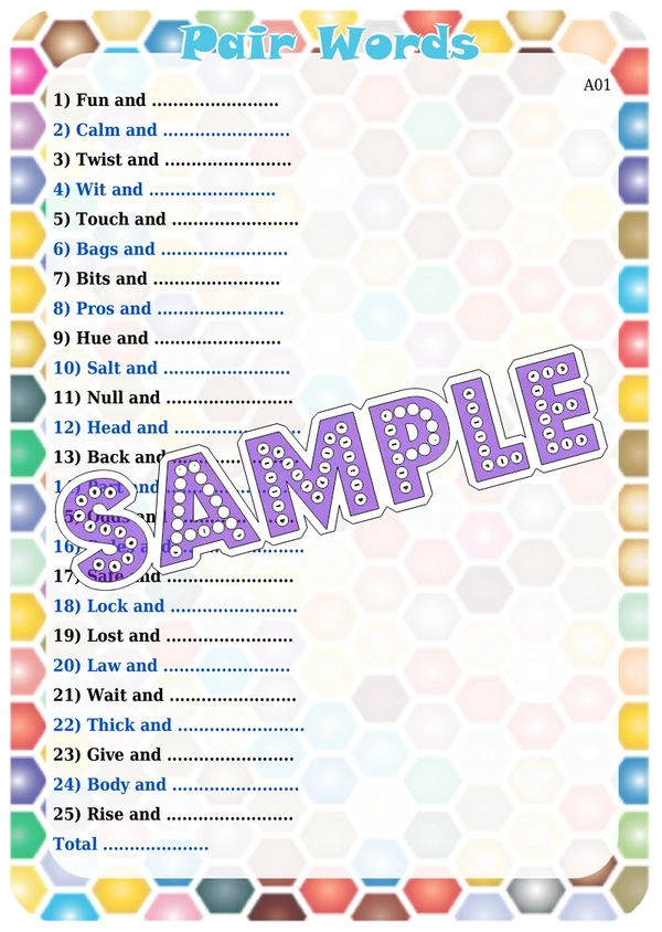 perty Language theme Paper Games (list1694_1) - 8