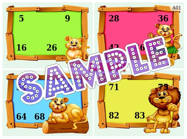 perty Lion theme Tambola Housie (list2155_1) - 24