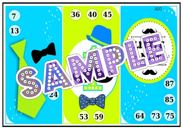 perty Little Man theme Tambola Housie (list1212_1) - 16