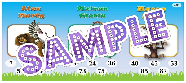perty Madagascar theme Tambola Housie (list2941_1) - 12
