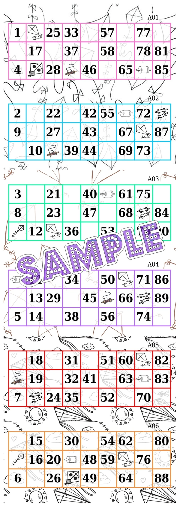 perty Makar Sankranti theme Tambola Housie (list3542_1) - 3.9 x 10.8