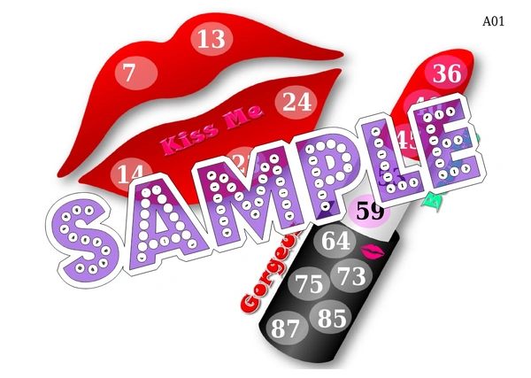 perty Make Up theme Tambola Housie (list2887_1) - 16