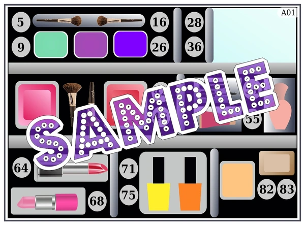 perty Make Up theme Tambola Housie (list3058_1) - 16