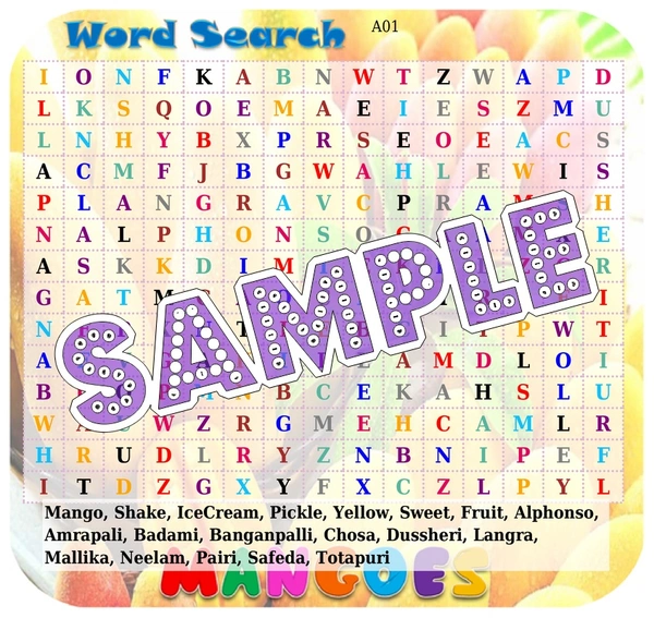 perty Mango theme Paper Games (list1773_1) - 12