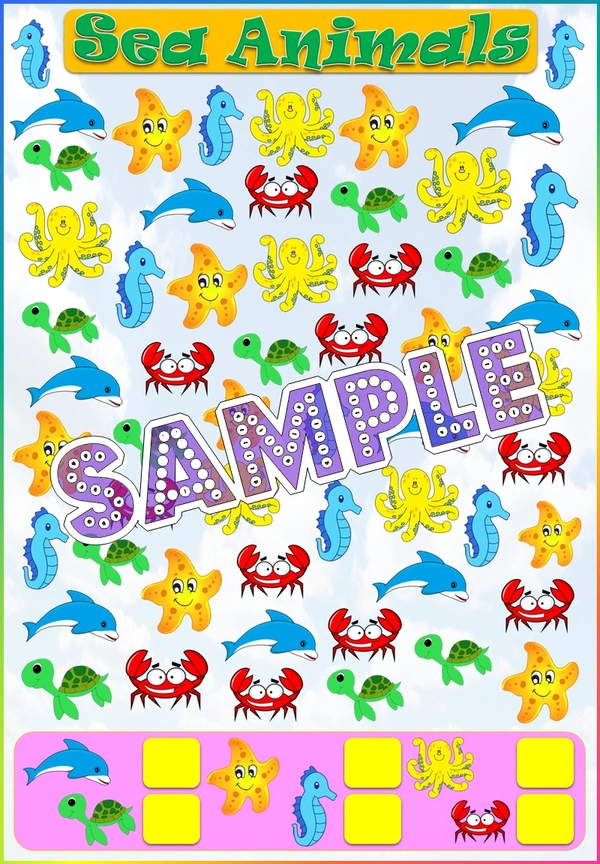 perty Marine theme Paper Games (list1600_1) - 4