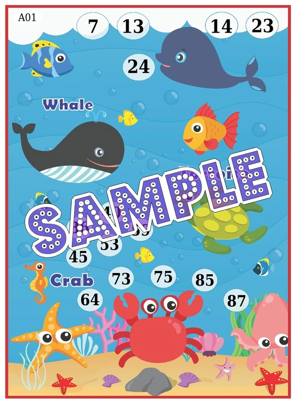 perty Marine theme Tambola Housie (list1101_1) - 24