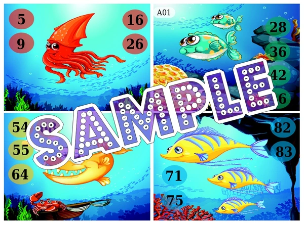 perty Marine theme Tambola Housie (list2342_1) - 48