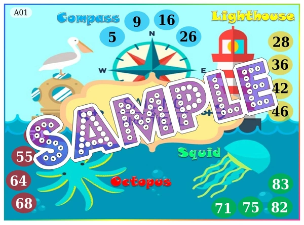 perty Marine theme Tambola Housie (list2385_1) - 16
