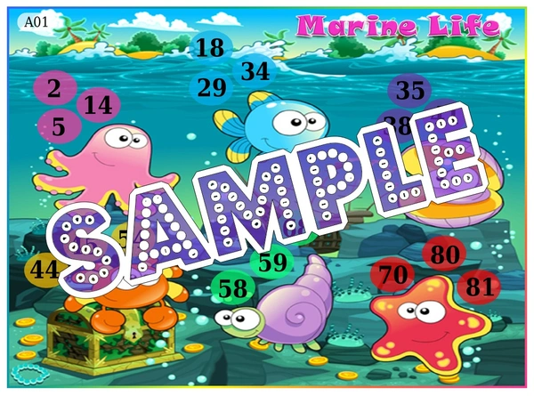 perty Marine theme Tambola Housie (list2422_1) - 24