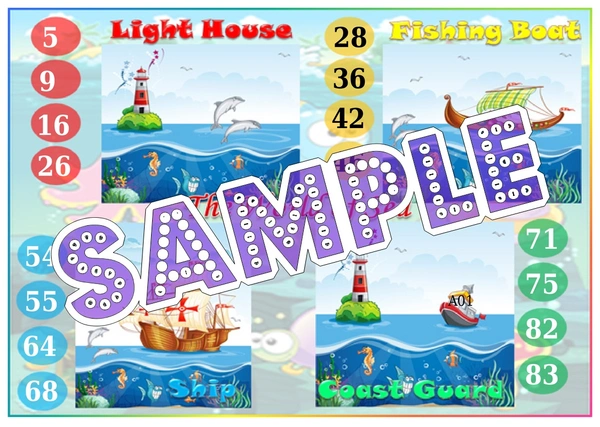 perty Marine theme Tambola Housie (list2424_1) - 16