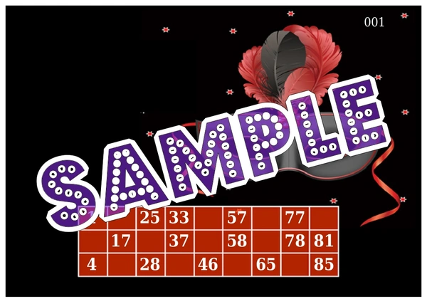perty Masquerade theme Tambola Housie (list2564_1) - 24