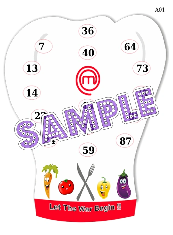 perty Masterchef theme Tambola Housie (list1376_1) - 48