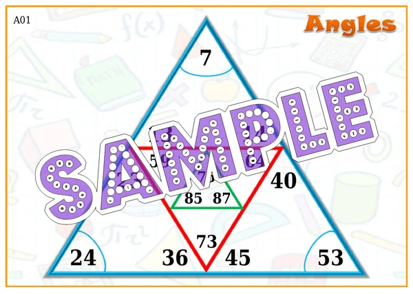 perty Mathematics theme Tambola Housie (list2024_1) - 24