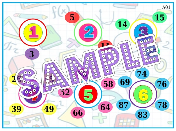 perty Mathematics theme Tambola Housie (list2532_1) - 24
