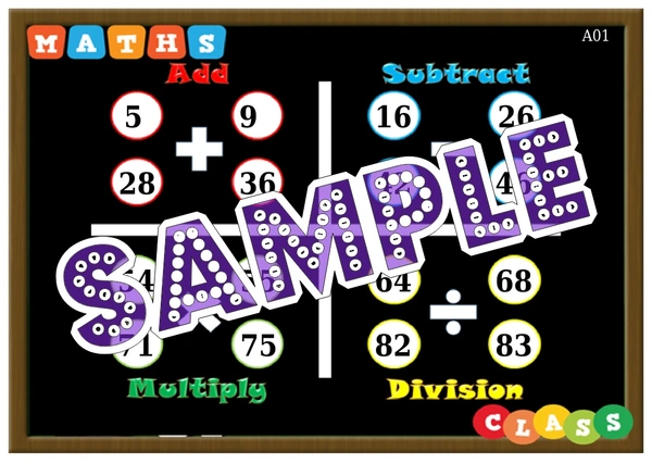 perty Mathematics theme Tambola Housie (list2771_1) - 48