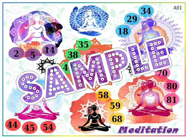 perty Meditation theme Tambola Housie (list2437_1) - 48