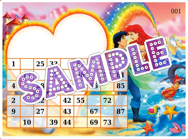 perty Mermaid theme Tambola Housie (list1179_2) - 48