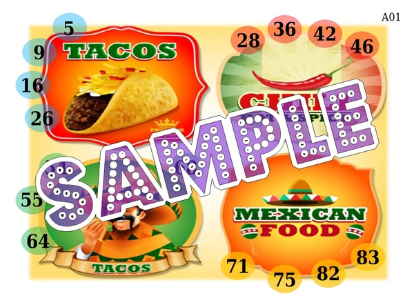 perty Mexican theme Tambola Housie (list2295_1) - 16