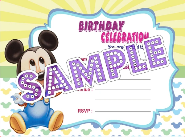 perty Mickey Mouse theme Cards (list3434_1) - 16