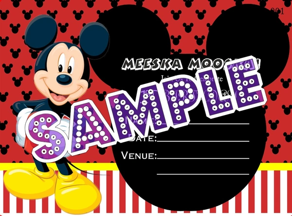 perty Mickey Mouse theme Cards (list3476_1) - 16