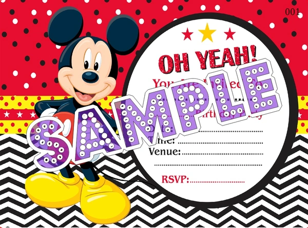 perty Mickey Mouse theme Cards (list3624_1) - 16