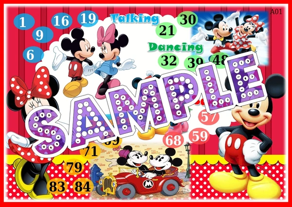 perty Mickey Mouse theme Tambola Housie (list1026_1) - 48