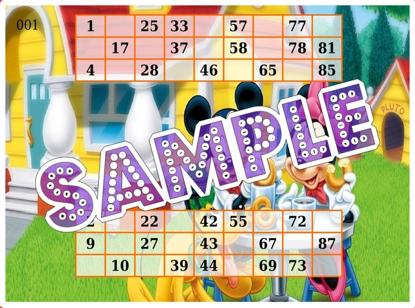 perty Mickey Mouse theme Tambola Housie (list1104_2) - 16