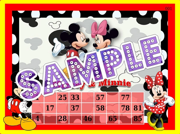 perty Mickey Mouse theme Tambola Housie (list2937_1) - 48
