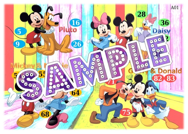 perty Mickey Mouse theme Tambola Housie (list372_3) - 48