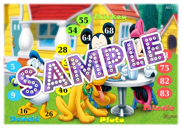 perty Mickey Mouse theme Tambola Housie (list375_2) - 48