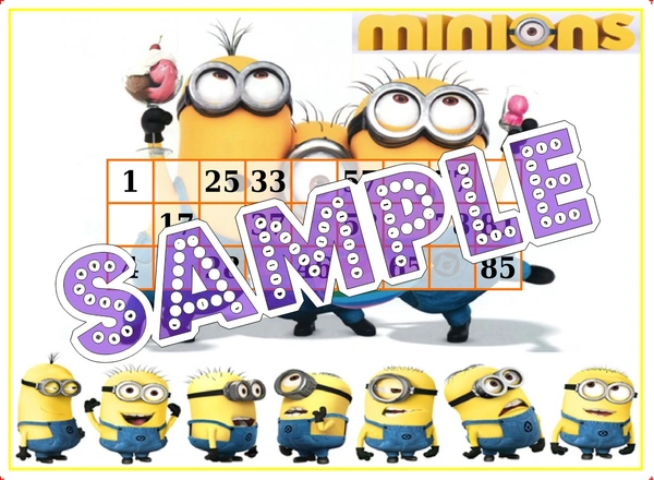 perty Minion theme Tambola Housie (list1039_1) - 48